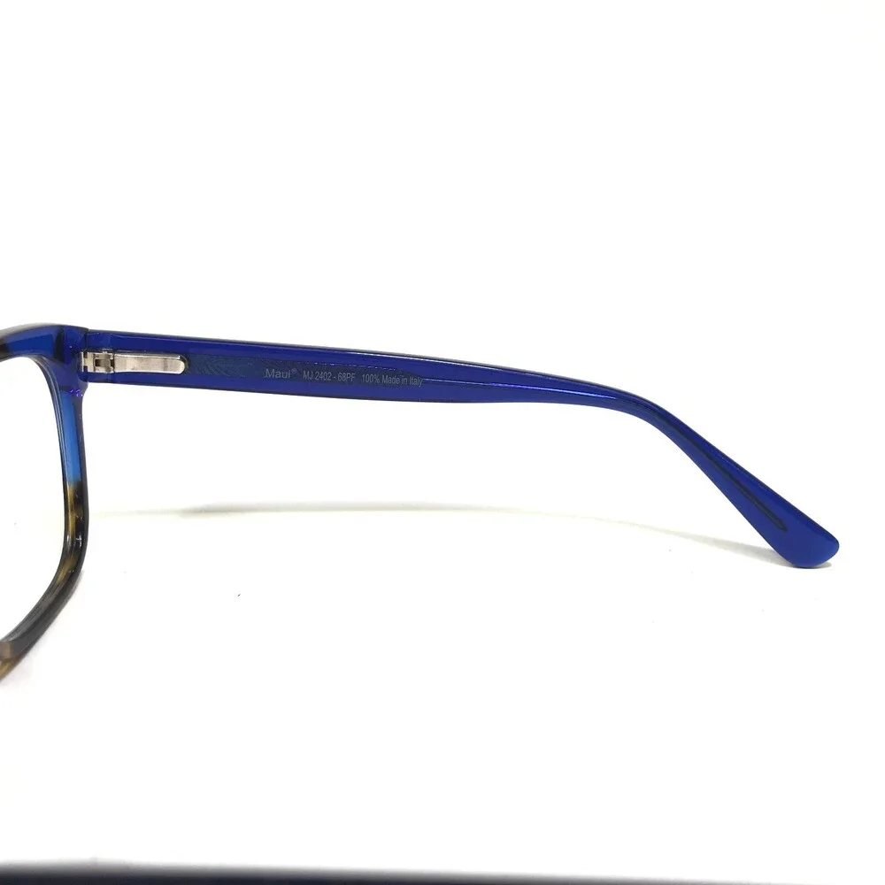 Maui Jim Eyeglasses Frames MJ2402-68PF Tortoise Blue Cat Eye Full Rim 52-18-140